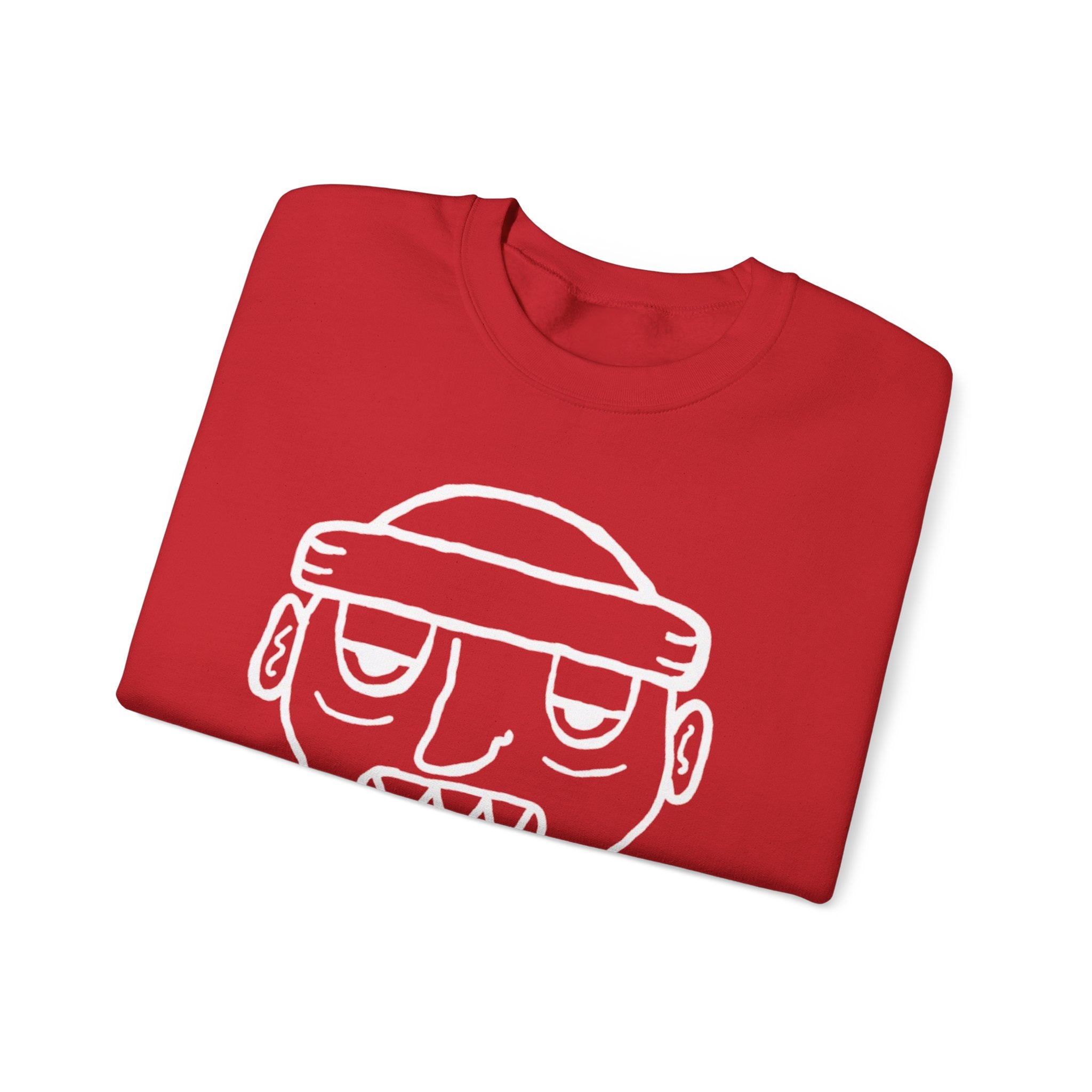 Red Ski Mask 'Grit Boy' Crewneck Sweatshirt - FMLxArt Store