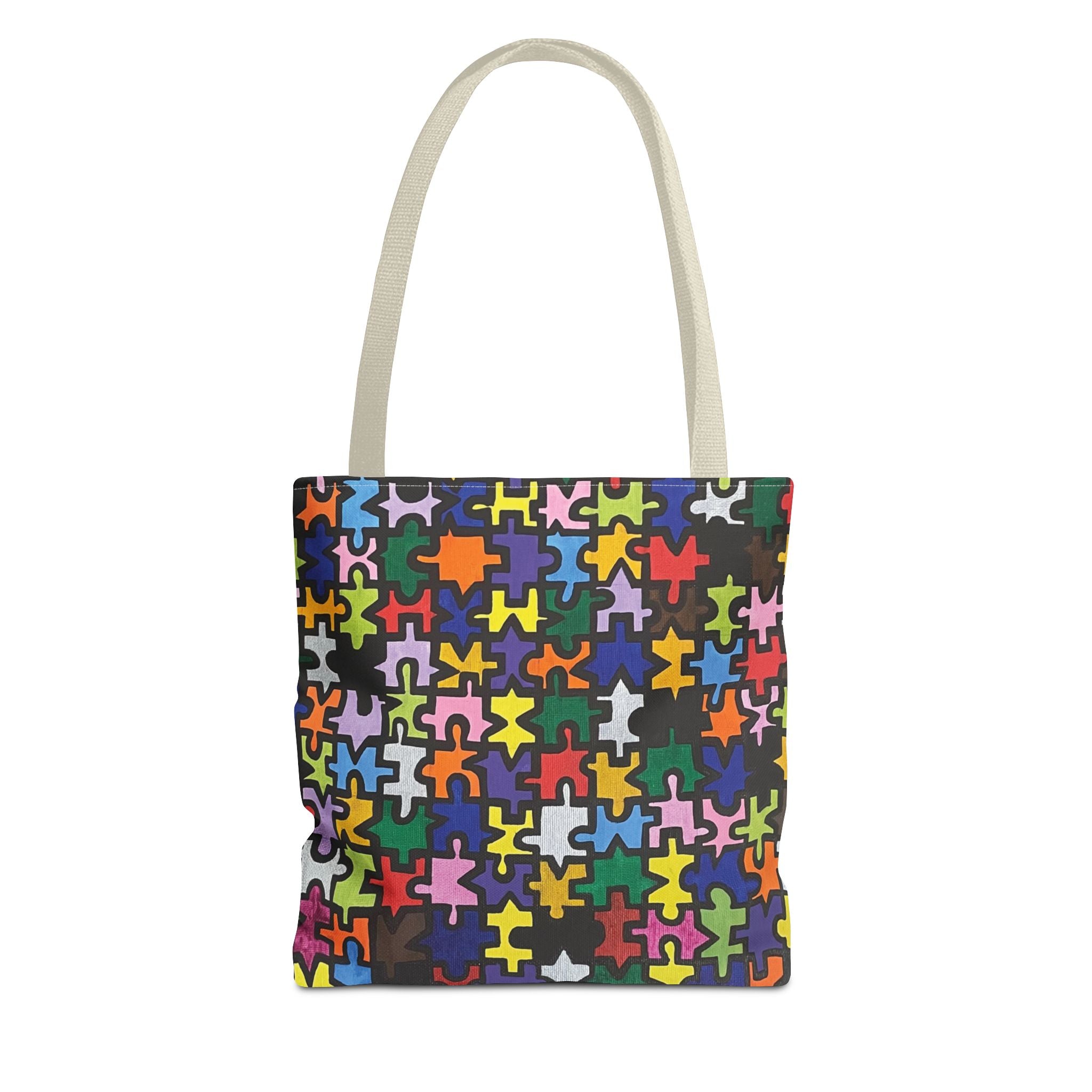 Puzzle Piece Painting All-Over Print Tote Bag - FMLxArt Store
