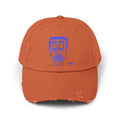 Burnt Orange 'Specs Grit Boy' Distressed Cap - FMLxArt Store