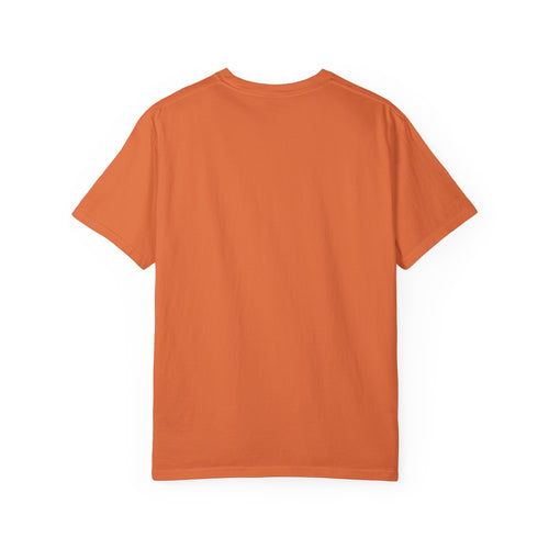 Burnt Orange Specs Grit Boy Tee — Garment-Dyed T-Shirt - FMLxArt Store