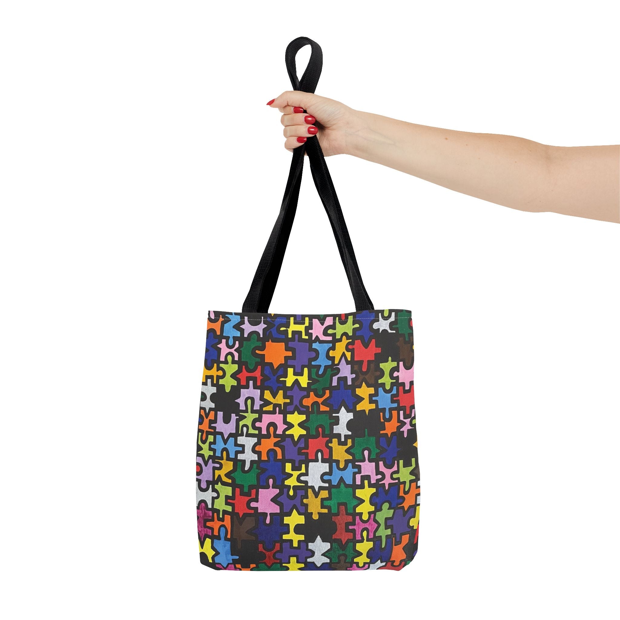 Puzzle Piece Painting All-Over Print Tote Bag - FMLxArt Store