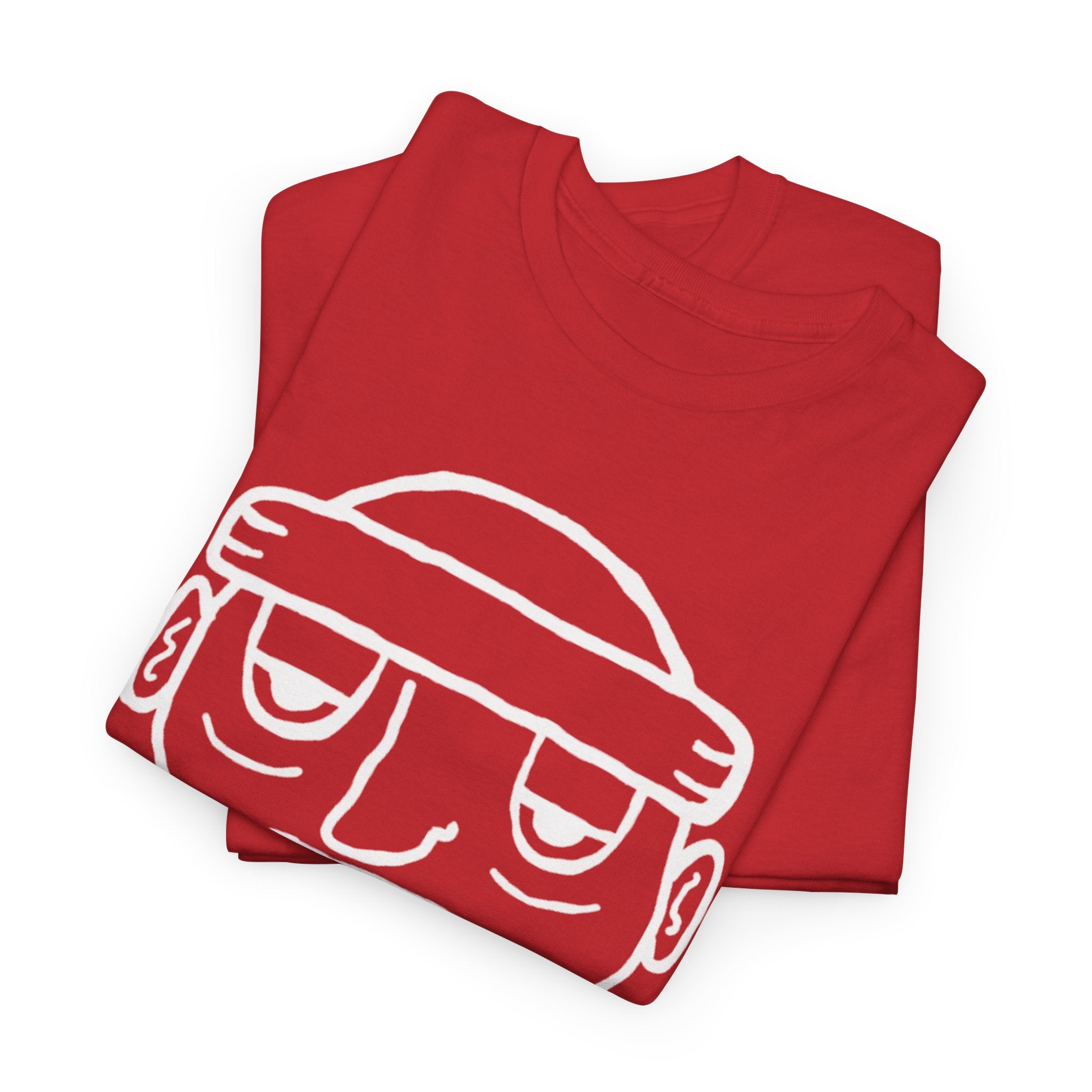Red Ski Mask 'Grit Boy' Tee — Graphic Ski Mask T-Shirt for Streetwear & Winter Sports - FMLxArt Store