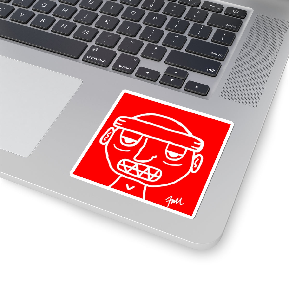Ski Mask Grit Boy Sticker — Gritty Skate/Street-Style Kiss-Cut Decal - FMLxArt Store