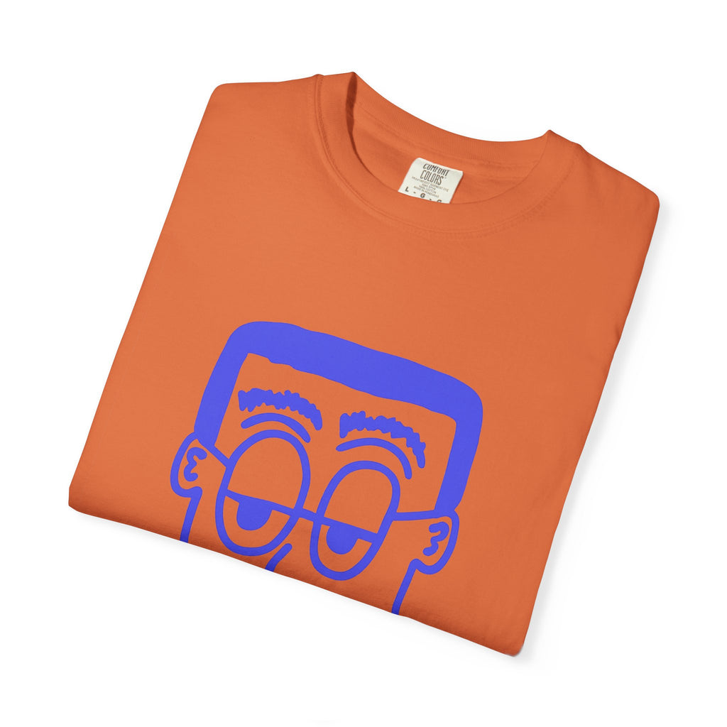 Burnt Orange Specs Grit Boy Tee — Garment-Dyed T-Shirt - FMLxArt Store