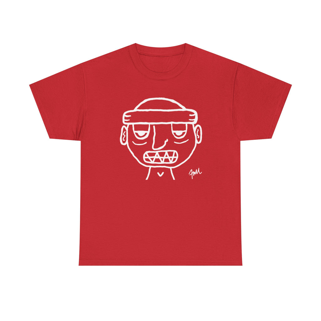 Red Ski Mask 'Grit Boy' Tee — Graphic Ski Mask T-Shirt for Streetwear & Winter Sports - FMLxArt Store